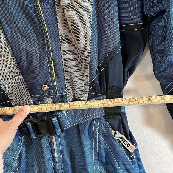 Vtg Colmar Ski Suit Women 10 Blue One Piece Jumpsuit Techno Logic 80s 90s - Picture 11 of 14